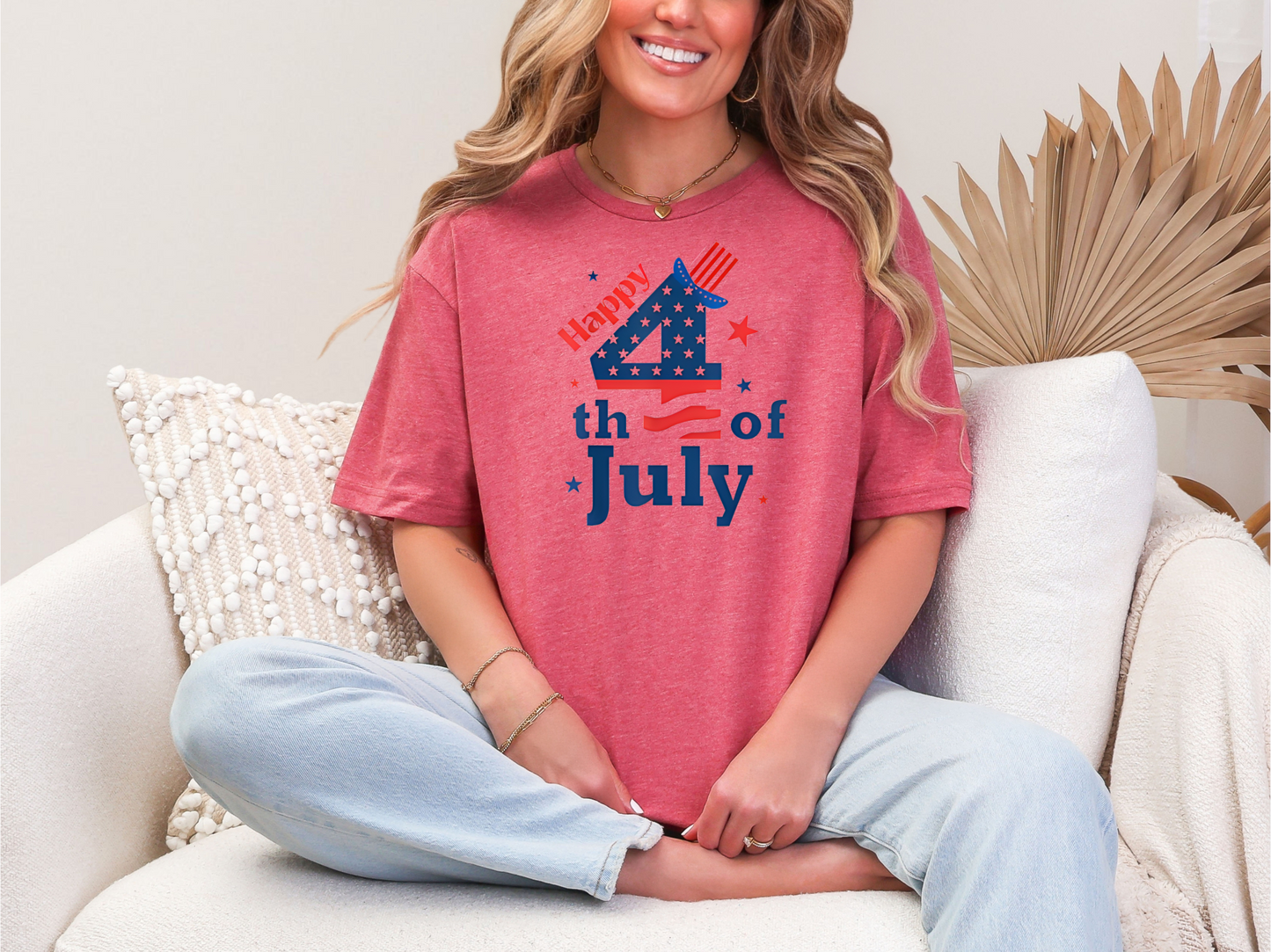 Happy 4th of July Firework Hat T-Shirt