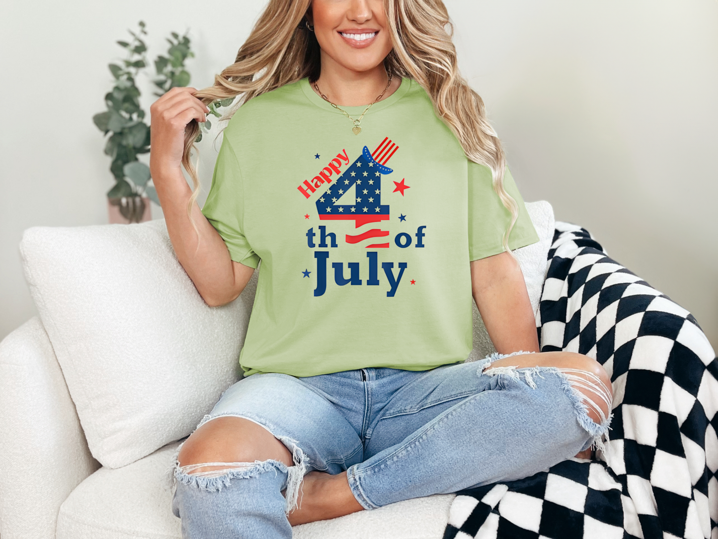 Happy 4th of July Firework Hat T-Shirt