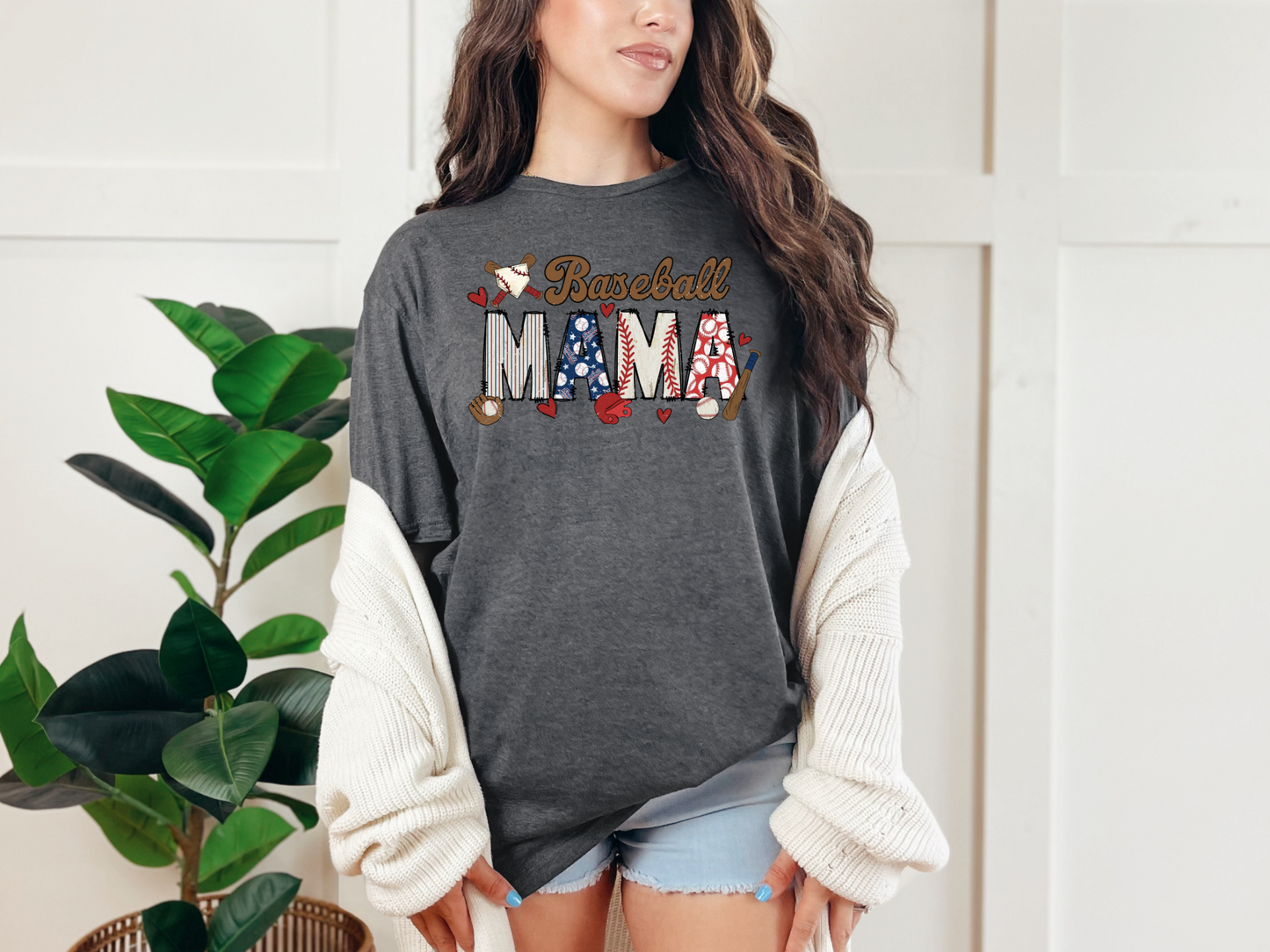 Baseball Mama Graphic tees