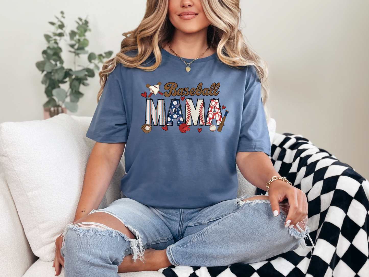 Baseball Mama Graphic tees