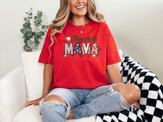 Baseball Mama Graphic tees