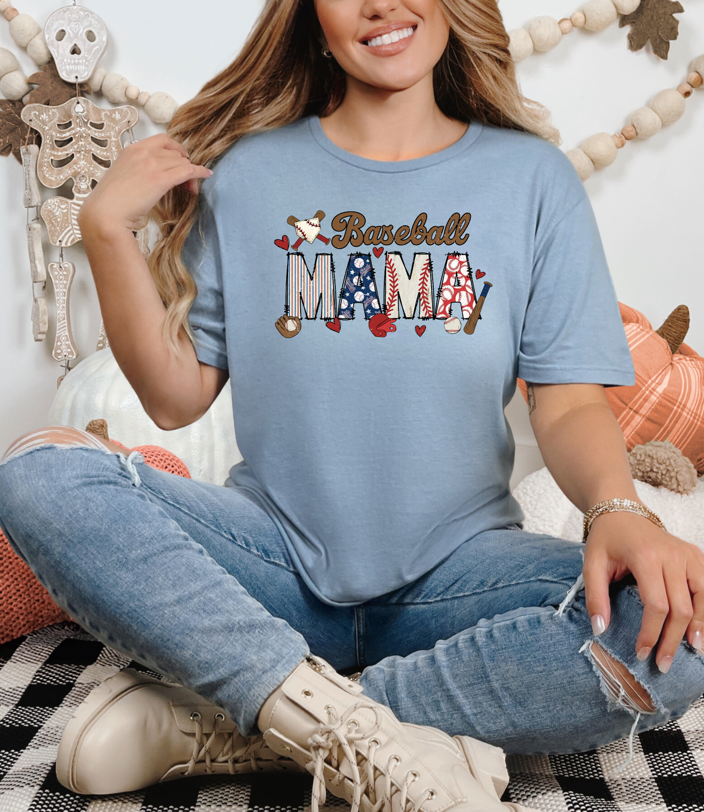 Baseball Mama Graphic tees