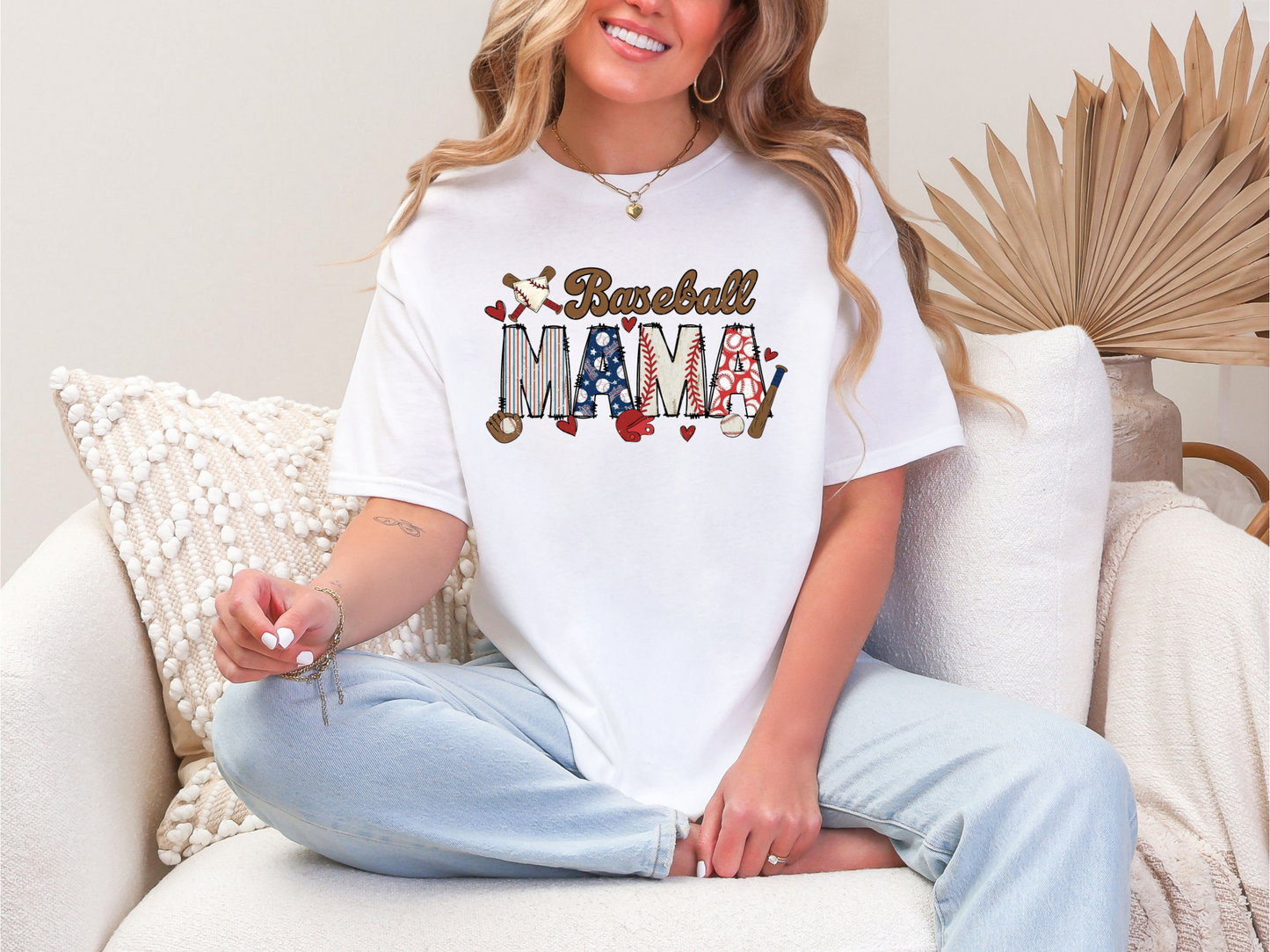 Baseball Mama Graphic tees