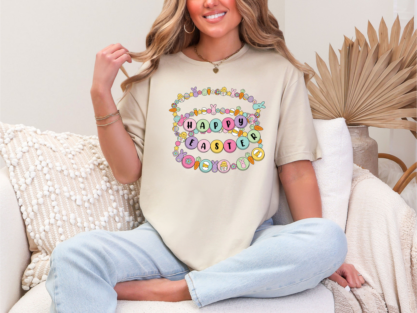 Happy Easter Graphic T-Shirt – Fun & Festive Spring Tee! 🐰🎨 🌸🥕