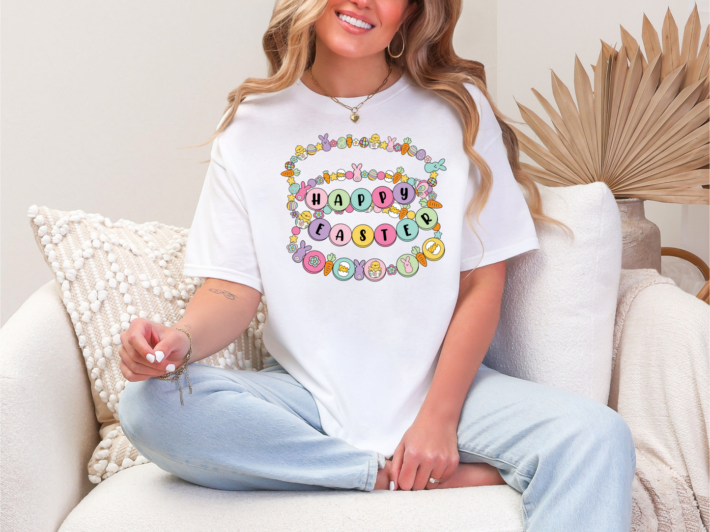 Happy Easter Graphic T-Shirt – Fun & Festive Spring Tee! 🐰🎨 🌸🥕