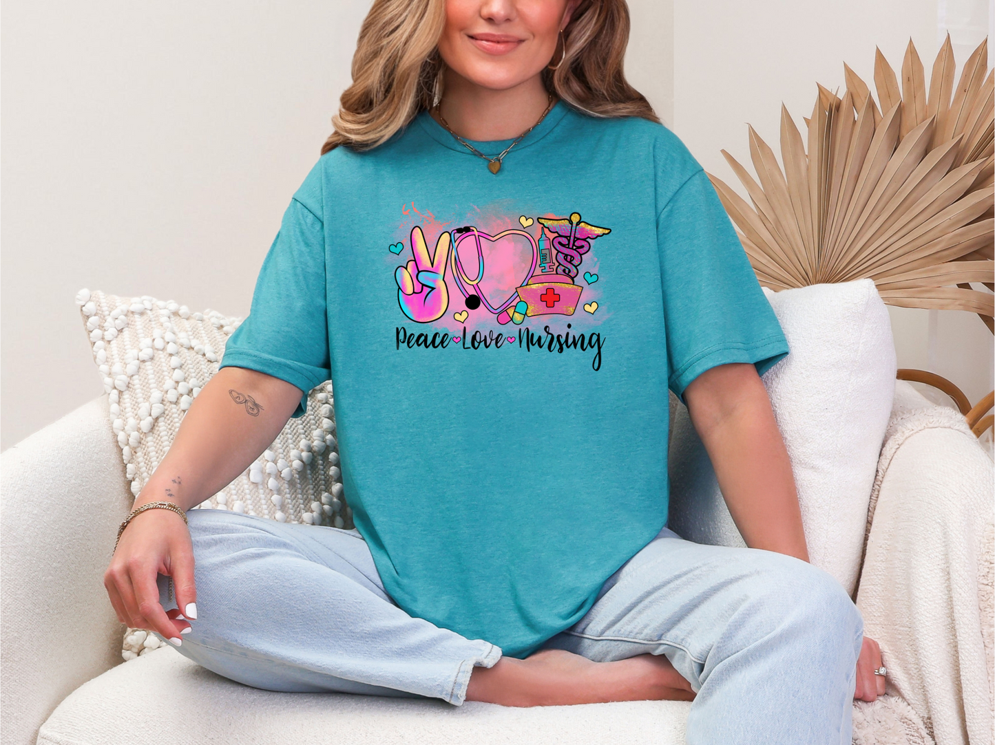 Peace Love Nursing Graphic Tees