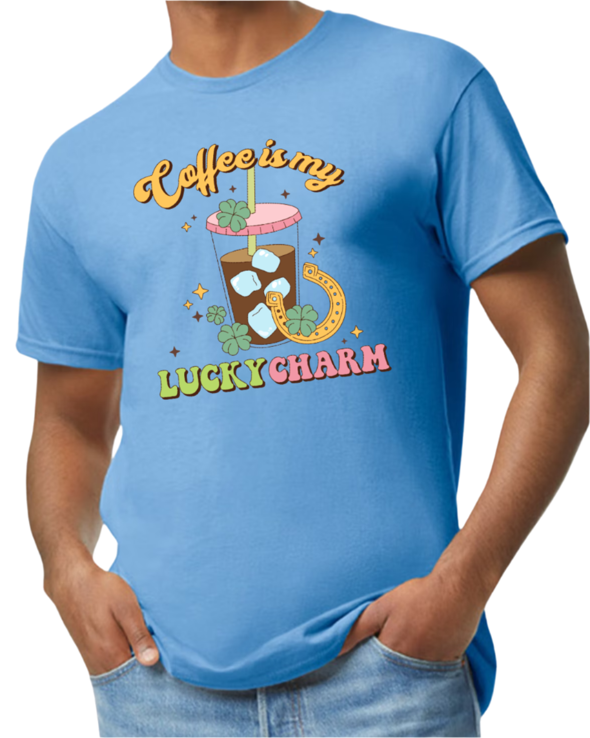 Short sleeve T-shirt - Coffee is my lucky charm