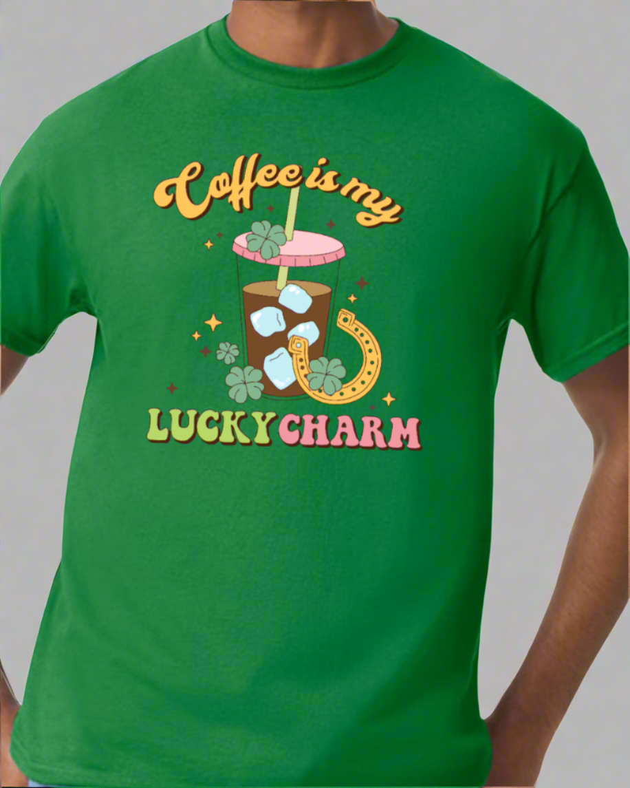 Short sleeve T-shirt - Coffee is my lucky charm